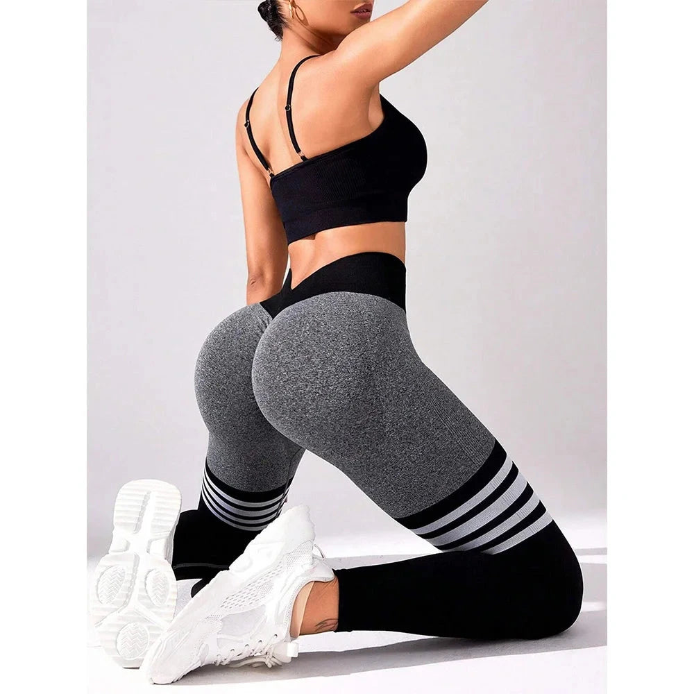 Glute Game Stripes Leggings Leggings Starlethics 