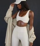 HerFlex Studio Sports Bra Sports Bras Starlethics White S 