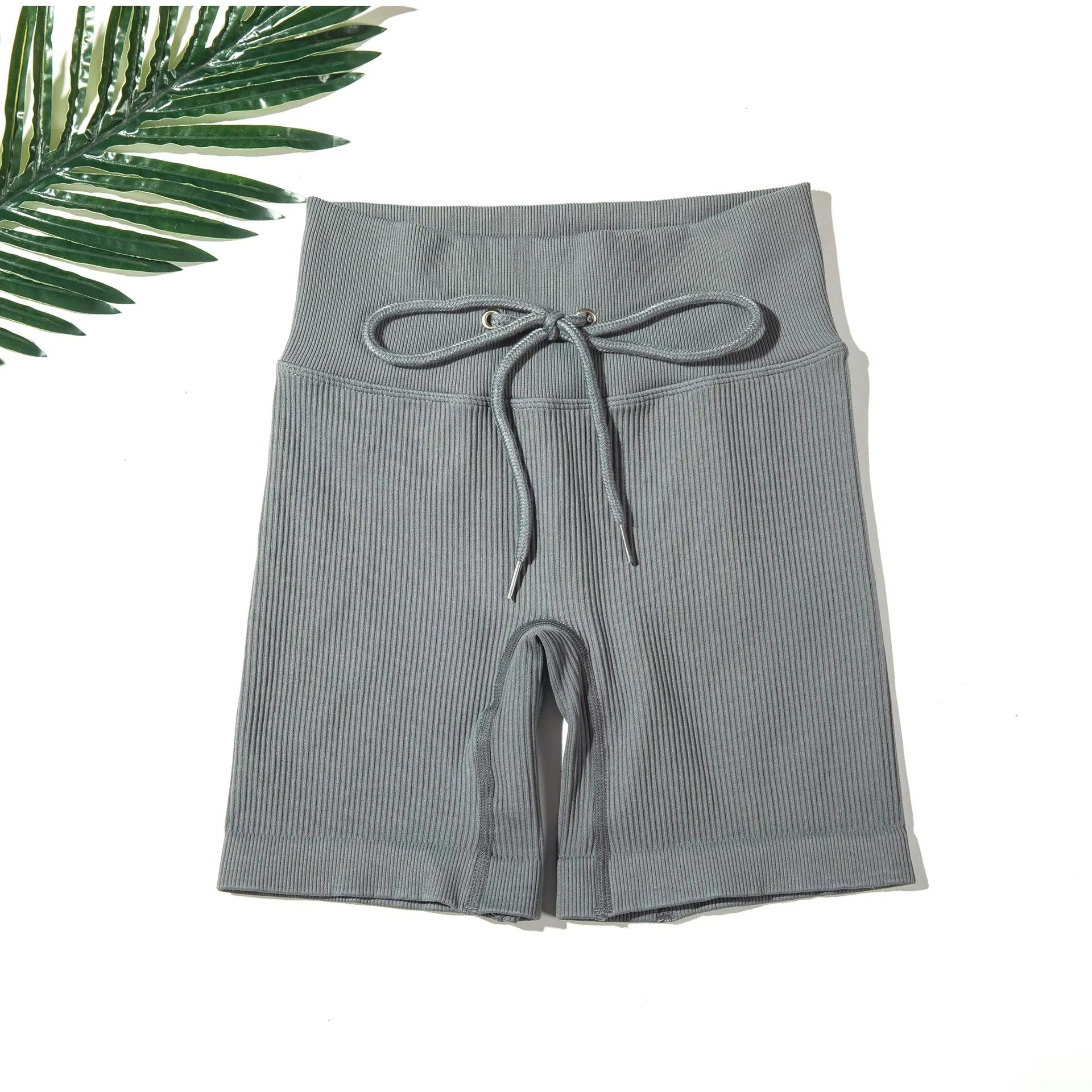 Piper Ribbed String Shorts – Model View 15 | Starlethics Activewear