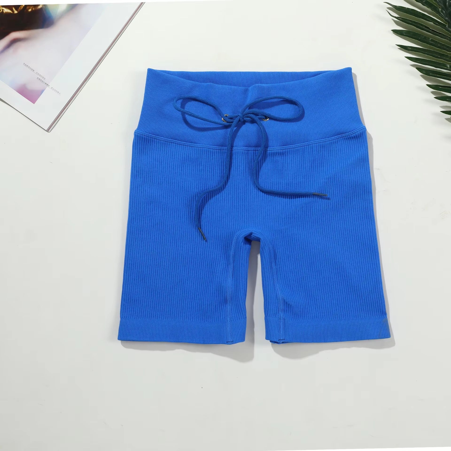 Piper Ribbed String Shorts – Model View 22 | Starlethics Activewear