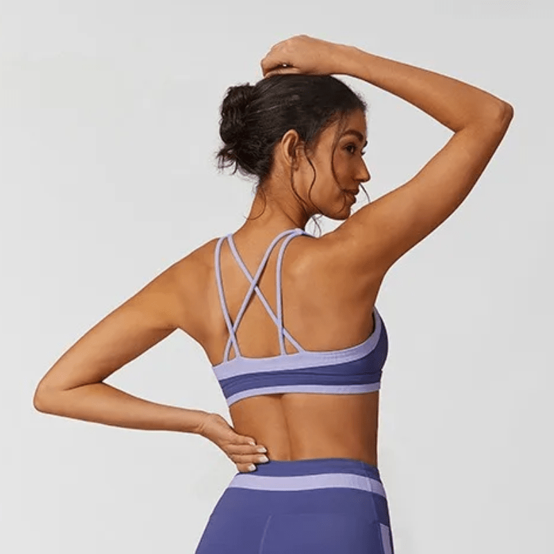 Ignite Ribbed Criss Cross Sports Bra Sports Bras Starlethics 
