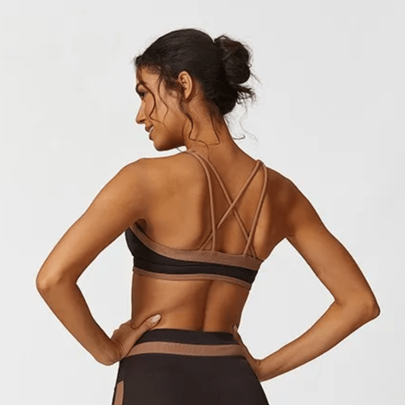 Ignite Ribbed Criss Cross Sports Bra Sports Bras Starlethics 