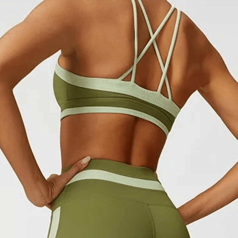 Ignite Ribbed Criss Cross Sports Bra Sports Bras Starlethics 