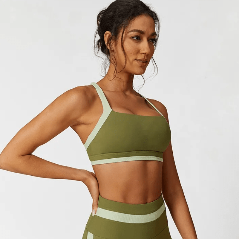 Ignite Ribbed Criss Cross Sports Bra Sports Bras Starlethics 