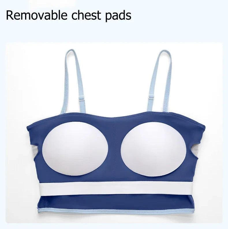Power Stripe Active Set - Midriff Sports Bra Sports Bra Starlethics 