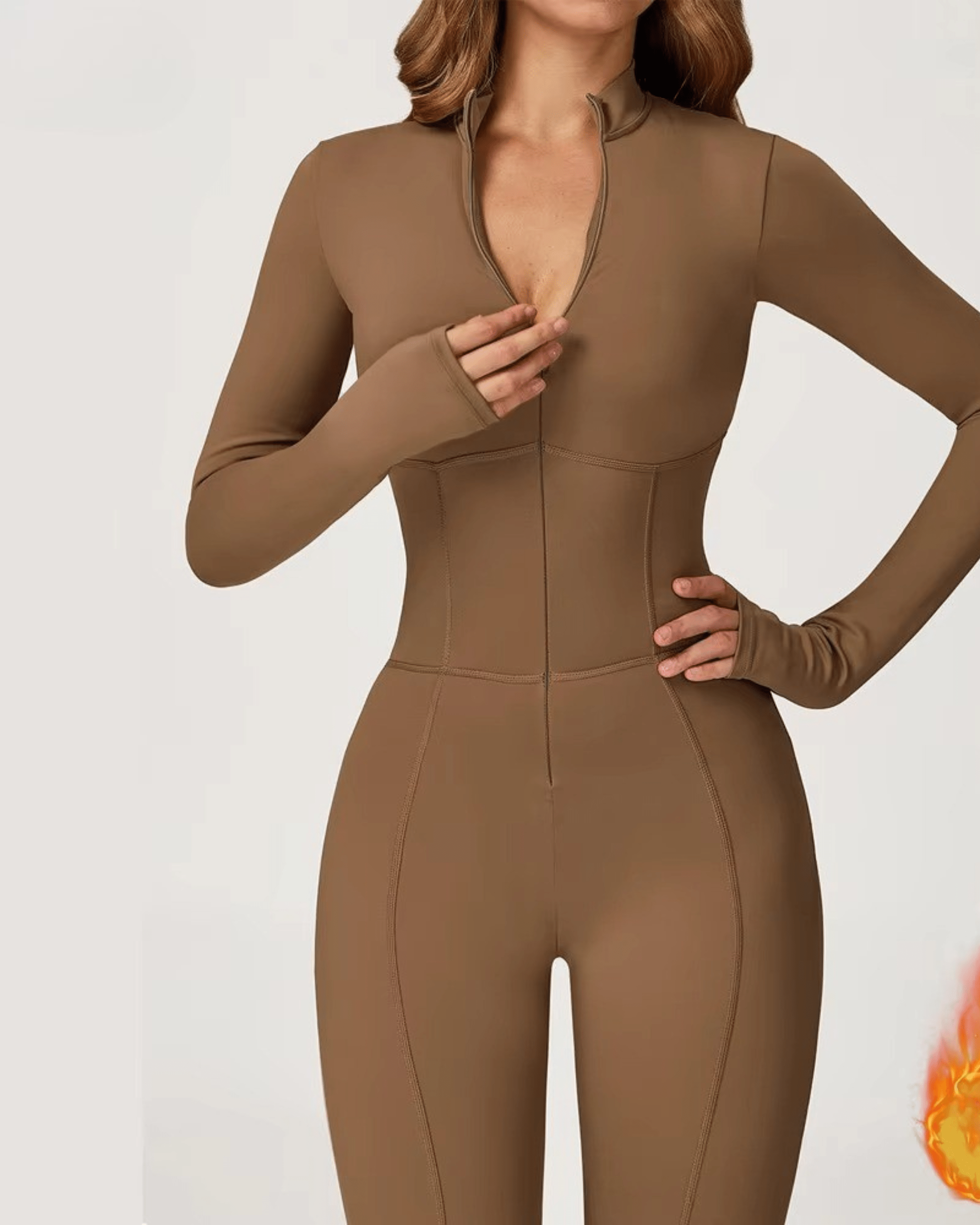 Contour Jumpsuit Jumpsuit Starlethics Camel brown S China Mainland