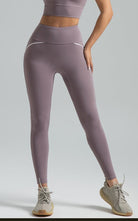 Tone Line High Waist Leggings Leggings Starlethics Purple S 
