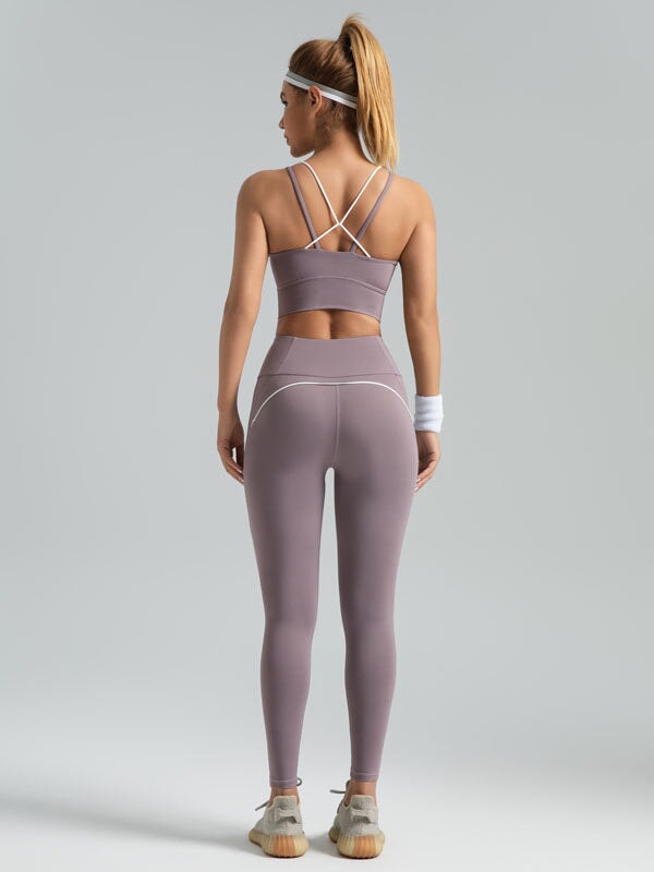 Tone Line Strap Sports Bra Sports Bra Starlethics 