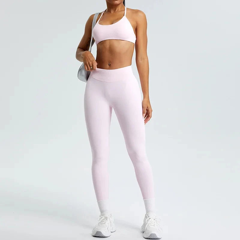 TrainHer Ribbed Seamless Leggings Leggings Starlethics 