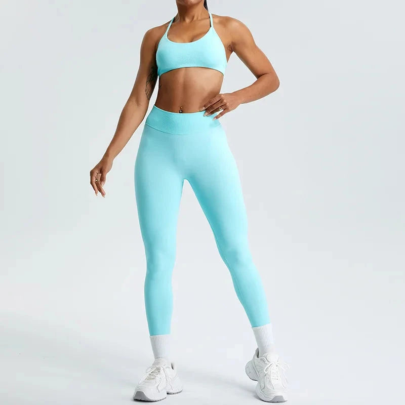 TrainHer Ribbed Seamless Leggings Leggings Starlethics 