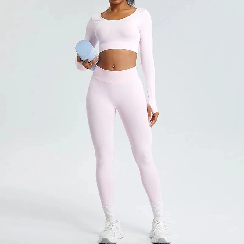 TrainHer Ribbed Seamless Leggings Leggings Starlethics 