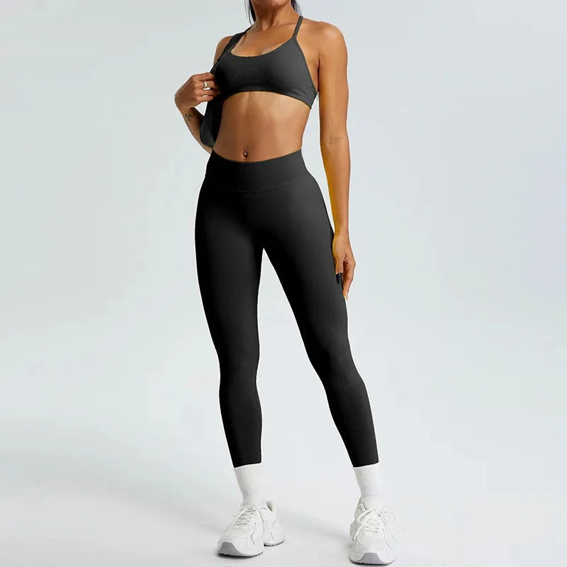 TrainHer Ribbed Seamless Leggings Leggings Starlethics 