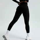 TrainHer Ribbed Seamless Leggings Leggings Starlethics Black S 