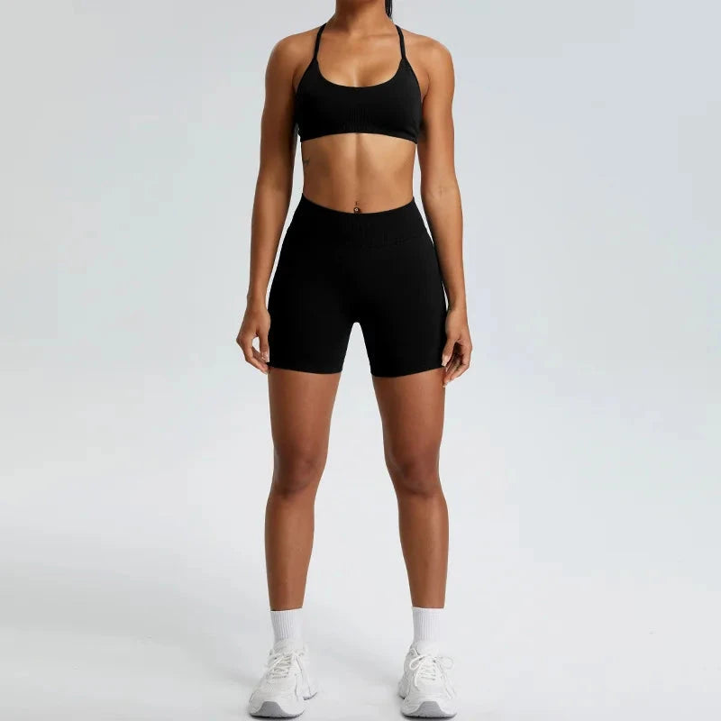 TrainHer Ribbed Seamless Shorts Shorts Starlethics 