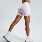 TrainHer Ribbed Seamless Shorts Shorts Starlethics Light Pink S 