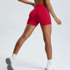 TrainHer Ribbed Seamless Shorts Shorts Starlethics Oxblood Red S 