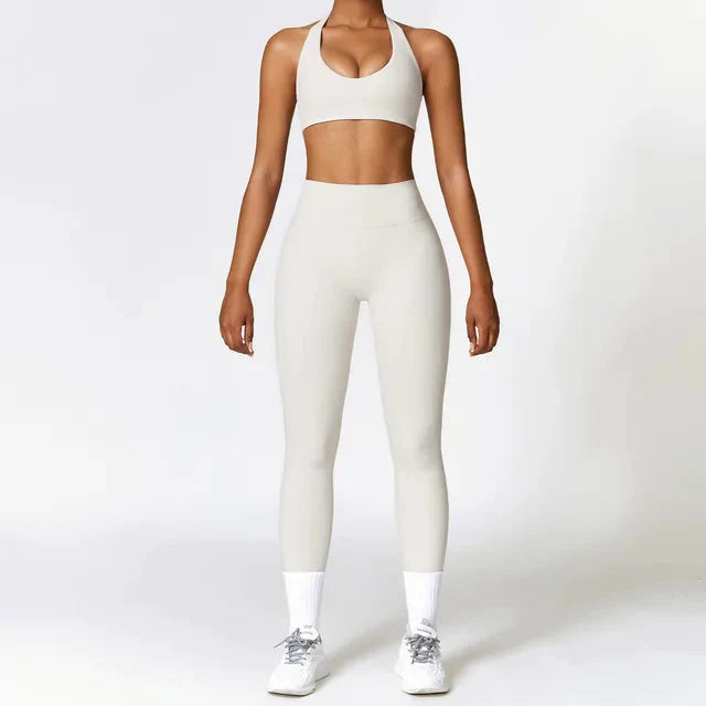Mystic Vest Gym Set - Leggings + Top Sets Starlethics Gray S 