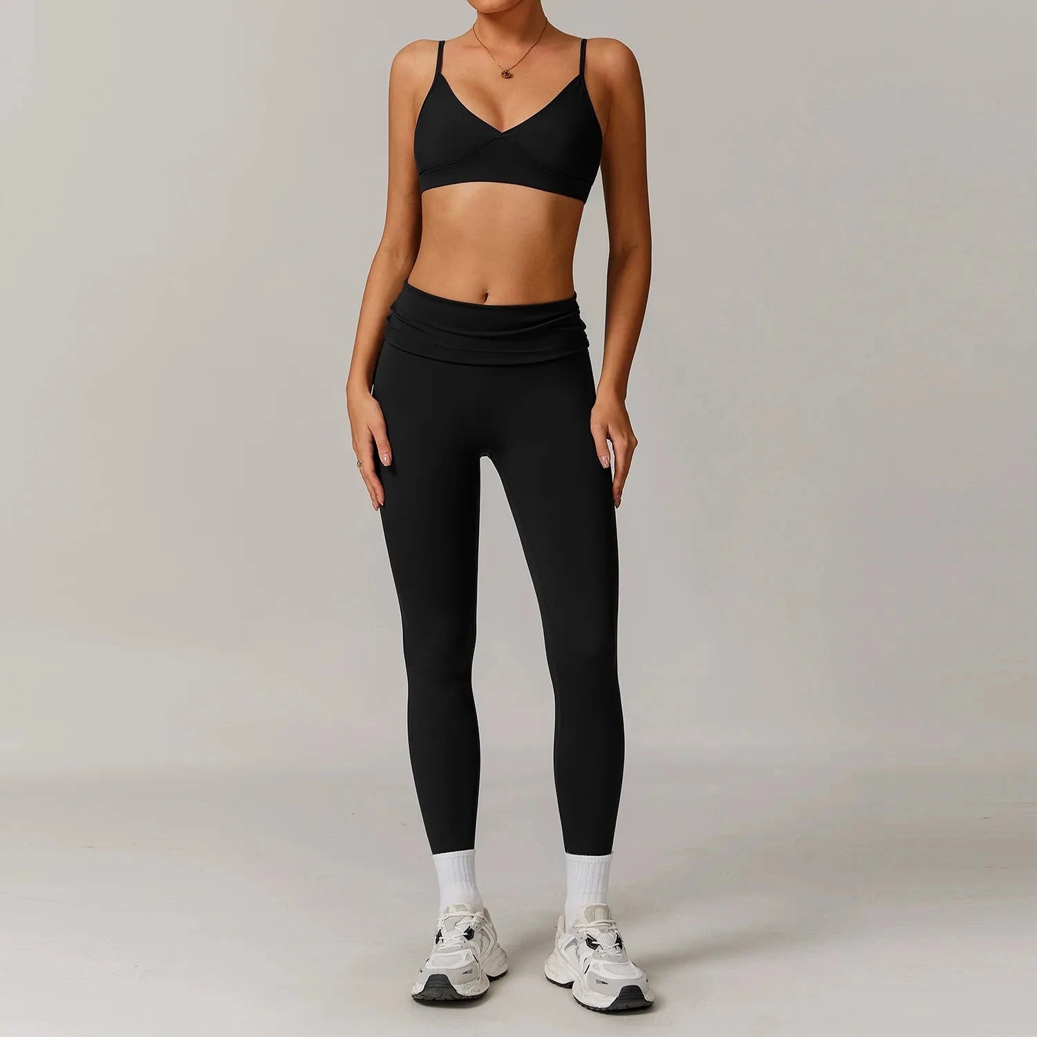 10.4 Women's Clothes 2 Pieces Yoga Set Workout Tracksuit Sportswear Gym Clothing High Waist Bell-bottoms Sexy Fitness Bra Sports Suit Starlethics 