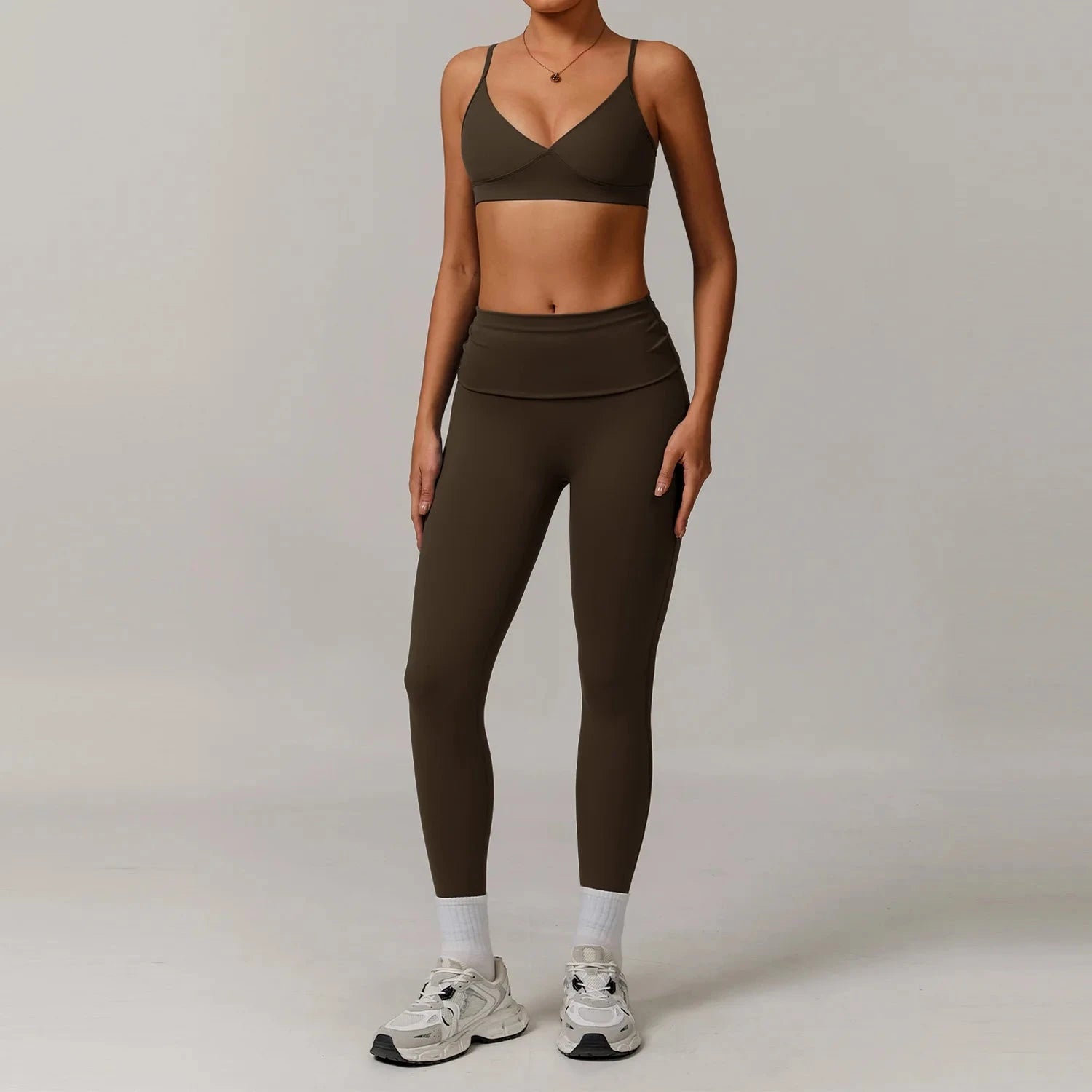 10.4 Women's Clothes 2 Pieces Yoga Set Workout Tracksuit Sportswear Gym Clothing High Waist Bell-bottoms Sexy Fitness Bra Sports Suit Starlethics 