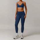10.4 Women's Clothes 2 Pieces Yoga Set Workout Tracksuit Sportswear Gym Clothing High Waist Bell-bottoms Sexy Fitness Bra Sports Suit Starlethics 