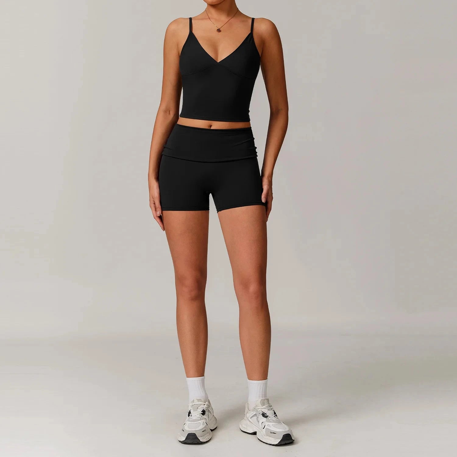 10.1 Women's Clothes 2 Pieces Yoga Set Workout Tracksuit Sportswear Gym Clothing High Waist Bell-bottoms Sexy Fitness Bra Sports Suit Starlethics Advanced Black Set 1 S CHINA