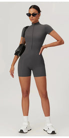 ZipChic Short Sleeve Jumpsuit Jumpsuit Starlethics 