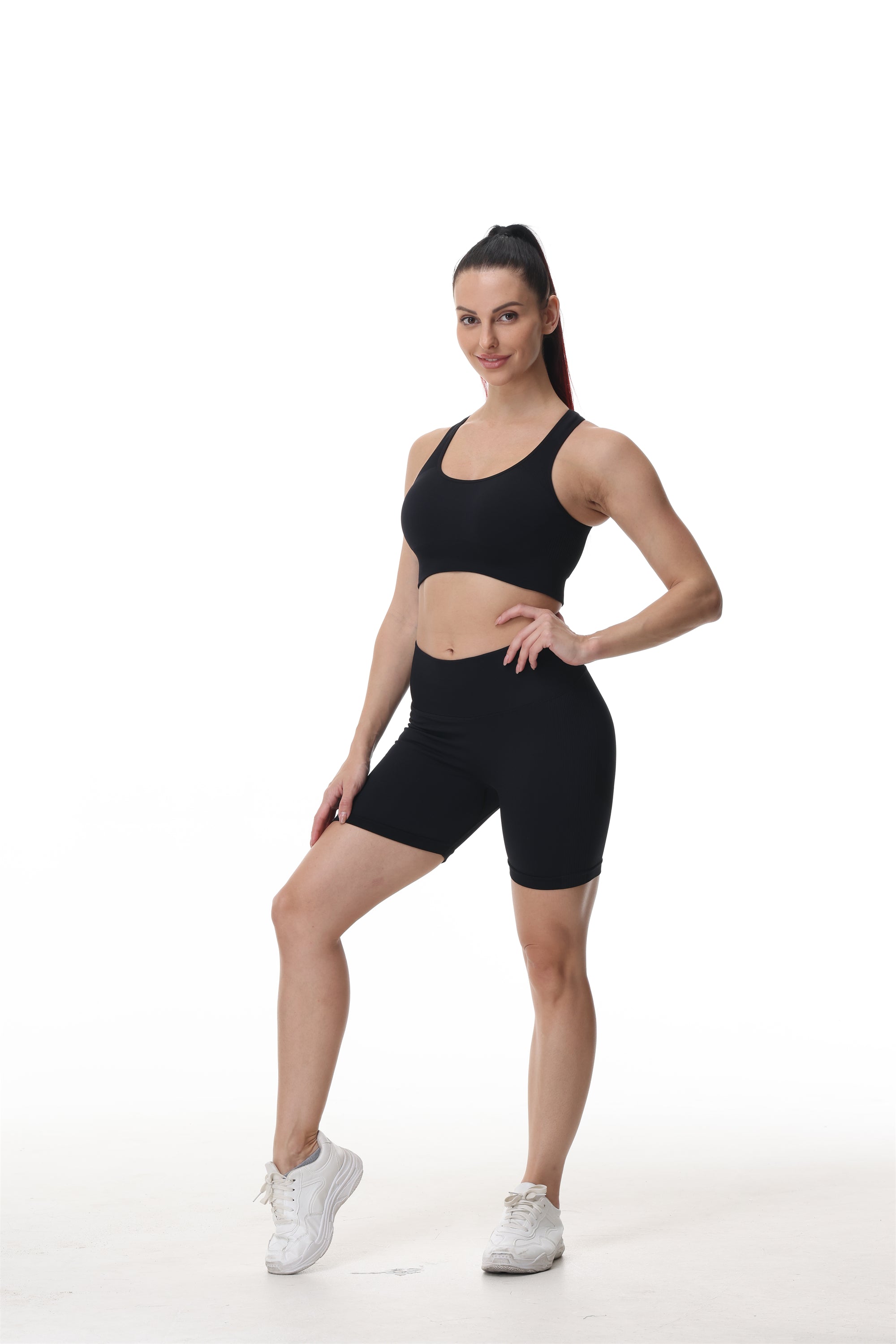 Running Scrunch Set - Shorts + Top Sets Truetights Black S 