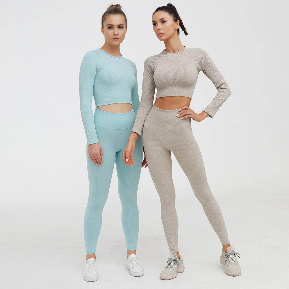 Long Sleeve Rib Top Fitness Top Truetights 