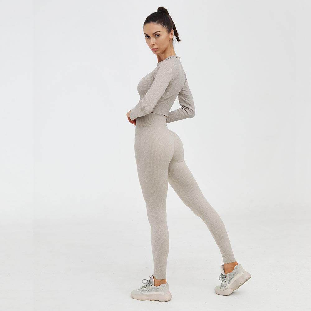 Long Sleeve Rib Top Fitness Top Truetights 