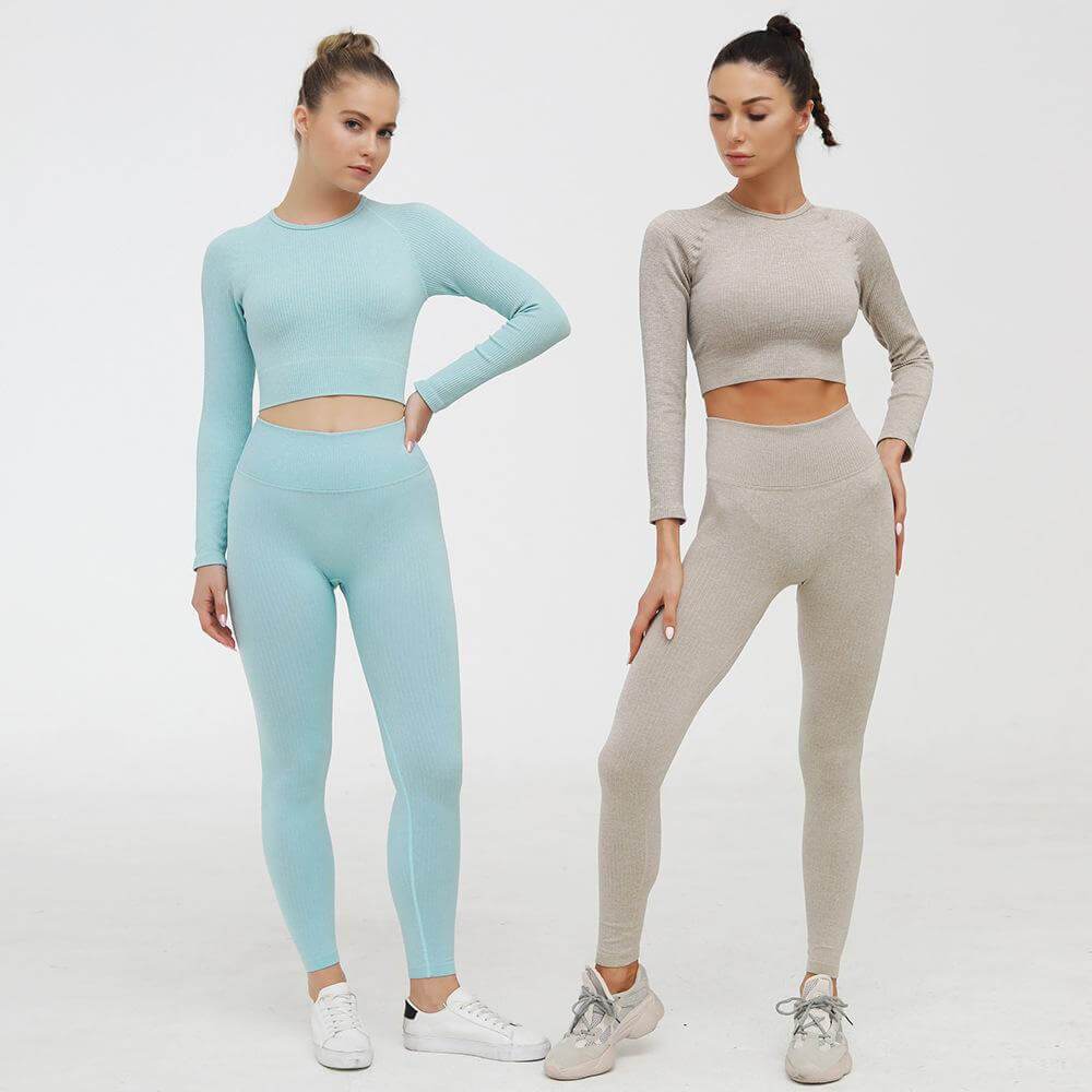 Long Sleeve Rib Top Fitness Top Truetights 