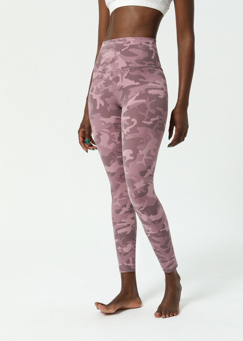 Army Printed Leggings Yoga Pants Truetights Dusty Pink XS 