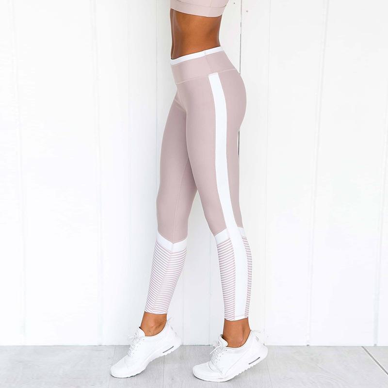 Pink Stripe Leggings Leggings Truetights 