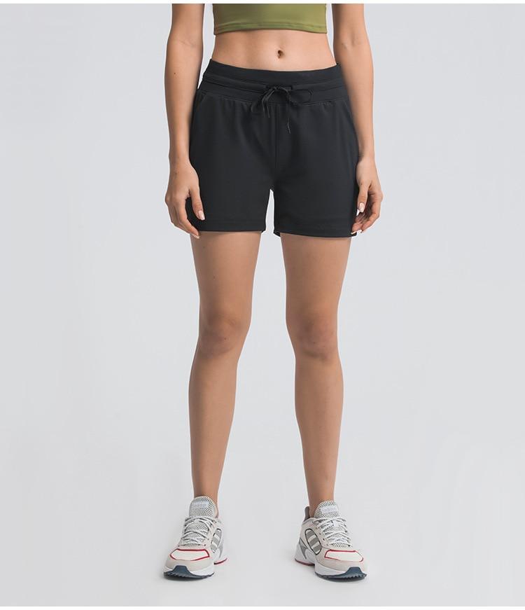 2 Side Pocket Shorts Yoga Shorts Truetights Black XS 