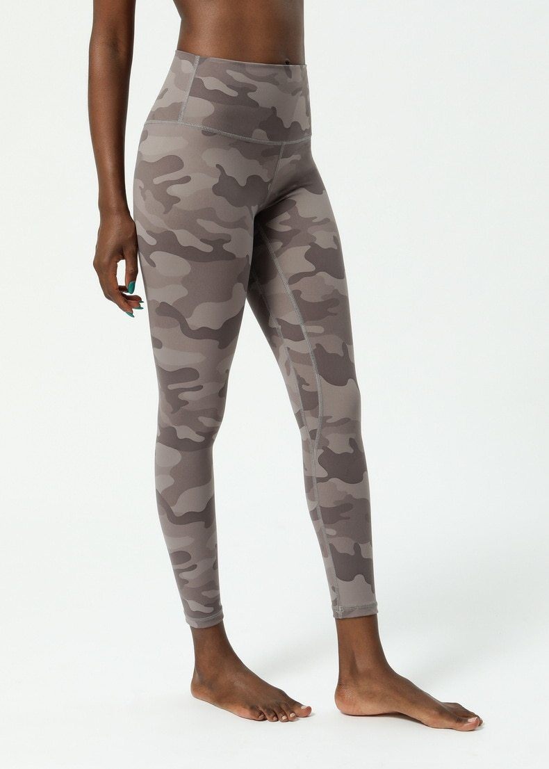 Army Printed Leggings Yoga Pants Truetights Beige XS 