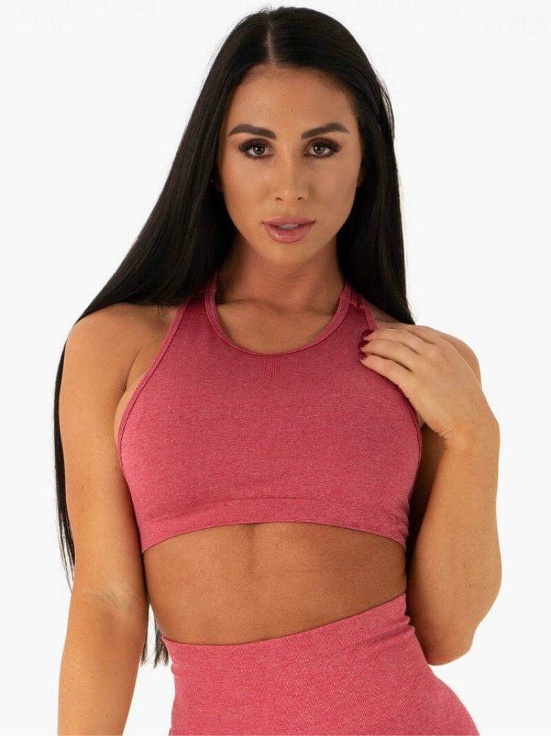 Hollow Out Bra Tank Tops Truetights Pink S 