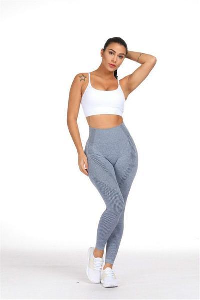 High Waist Seamless Leggings Leggings Truetights Gray S 