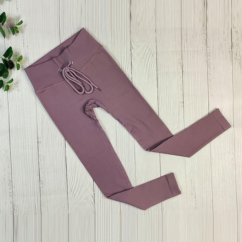 High Waist String Leggings Fitness Leggings Truetights Purple S 