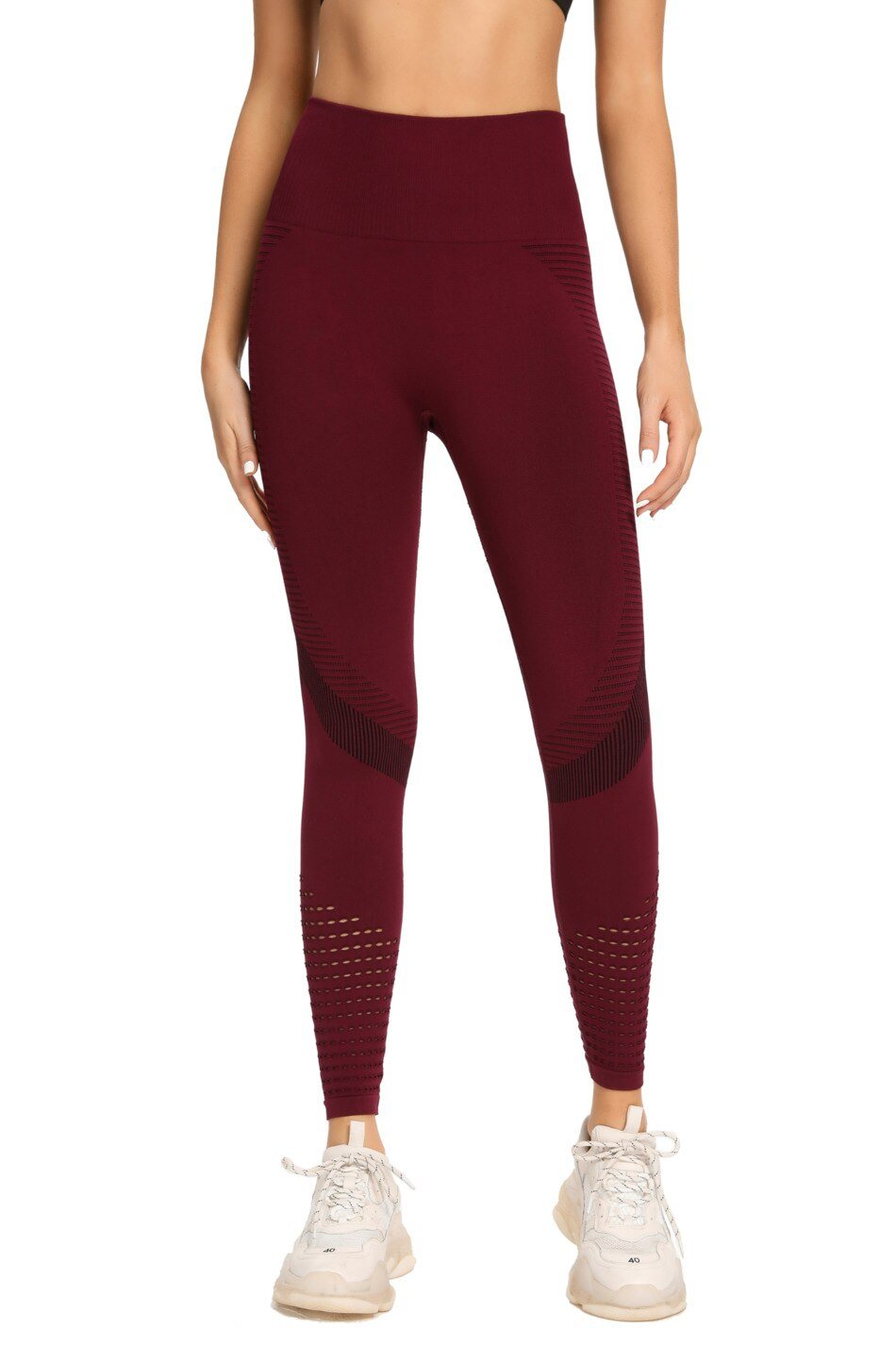 Seamless Opus Leggings Home Truetights Wine Red S 