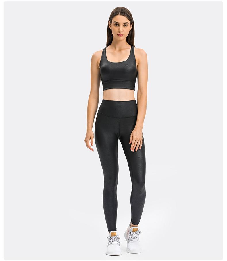 Wet Look Biker Bra Sports Bras Truetights 