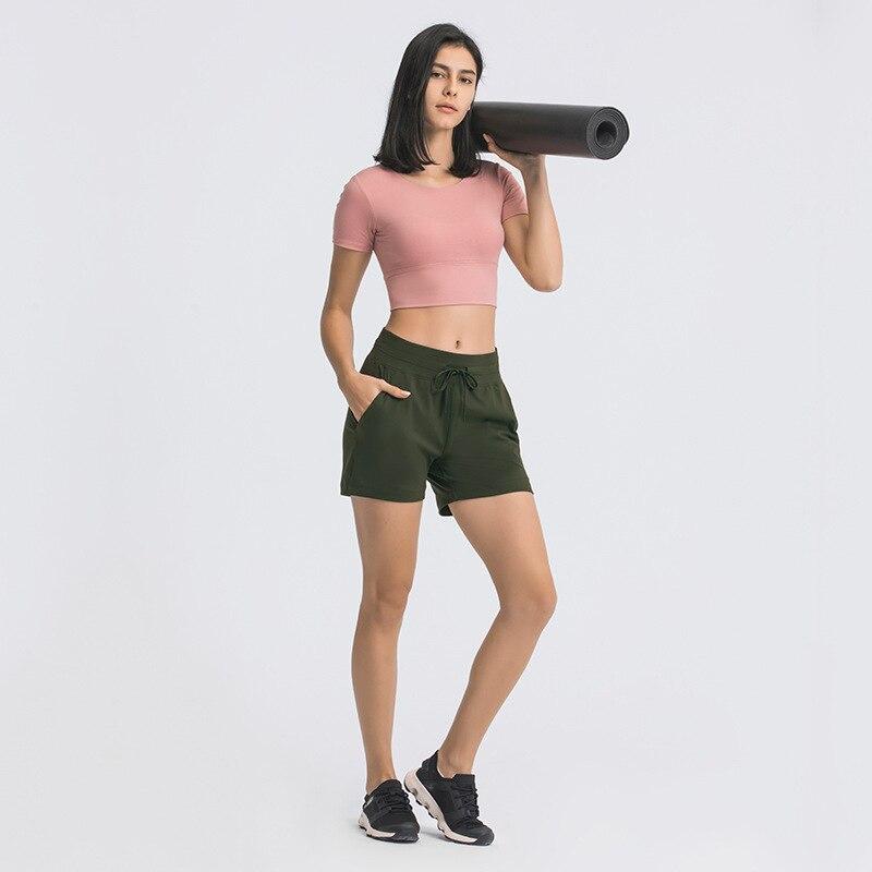 2 Side Pocket Shorts Yoga Shorts Truetights Forest green XS 