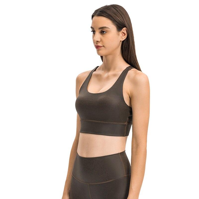Wet Look Biker Bra Sports Bras NCLAGEN YogaClothing Store 