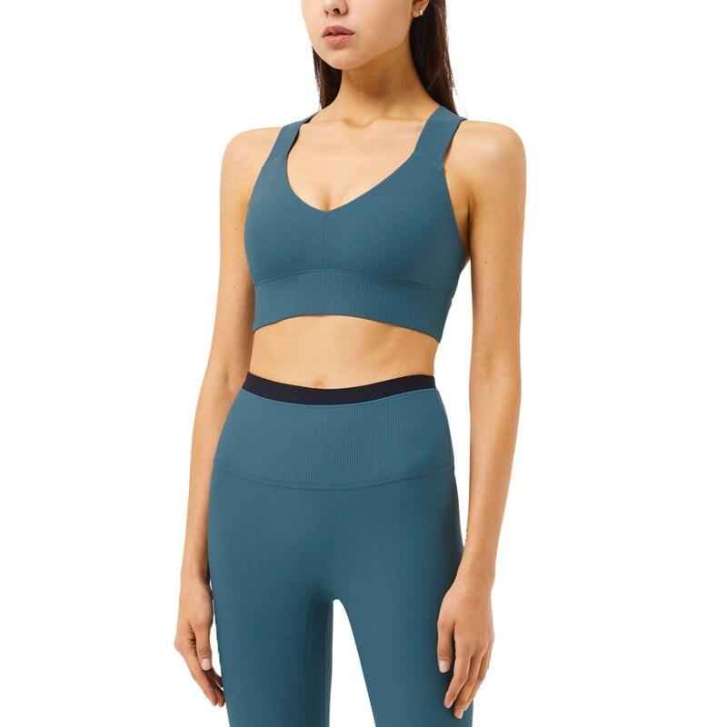 Ribbed Criss Cross Top Sports Bras Truetights 