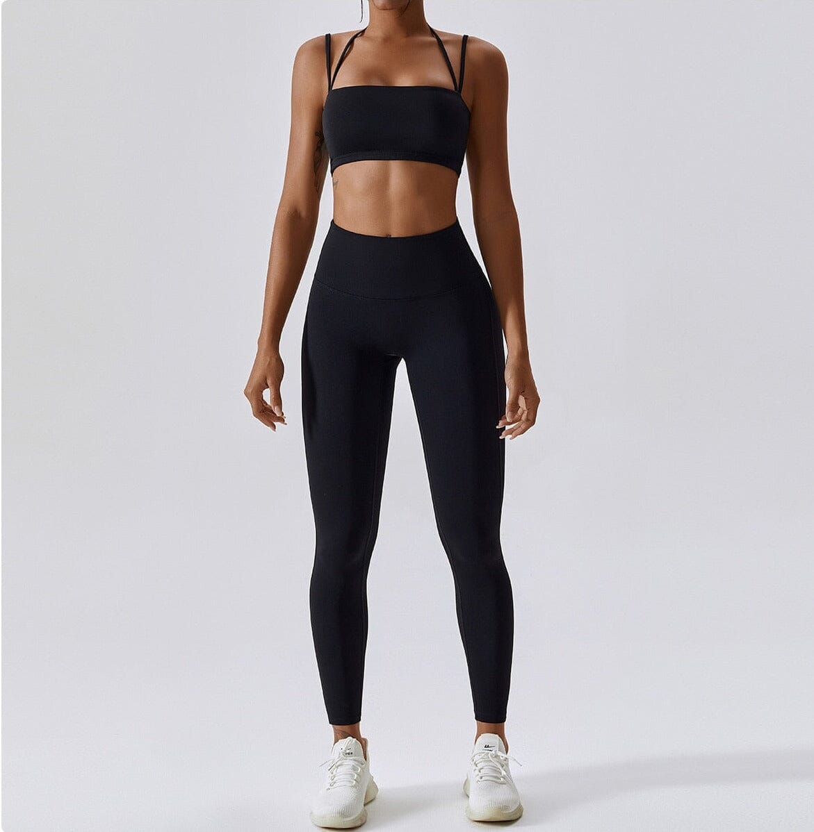 Maximum Yoga Set - Leggings + Top Sets Starlethics Black Pants Set S 