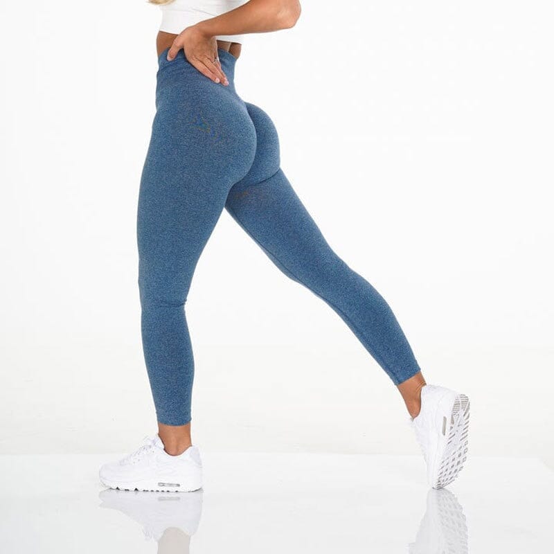 Victoria's Secret PINK Seamless Workout Tight Leggings Slate Blue