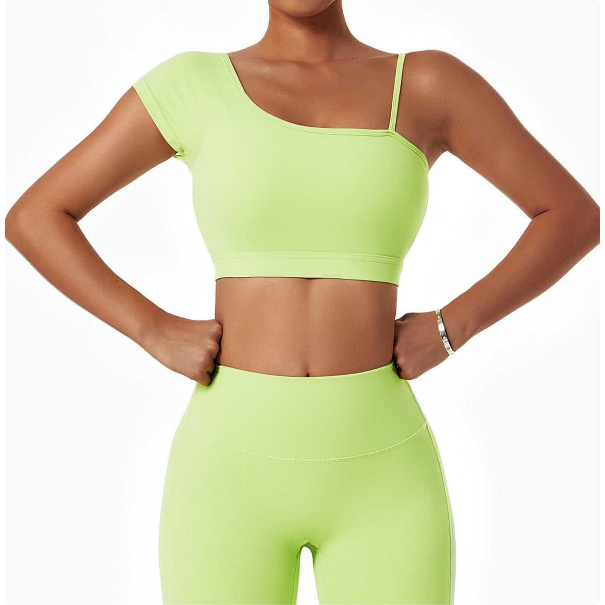 One Shoulder Spaghetti Strap Activewear Truetights 