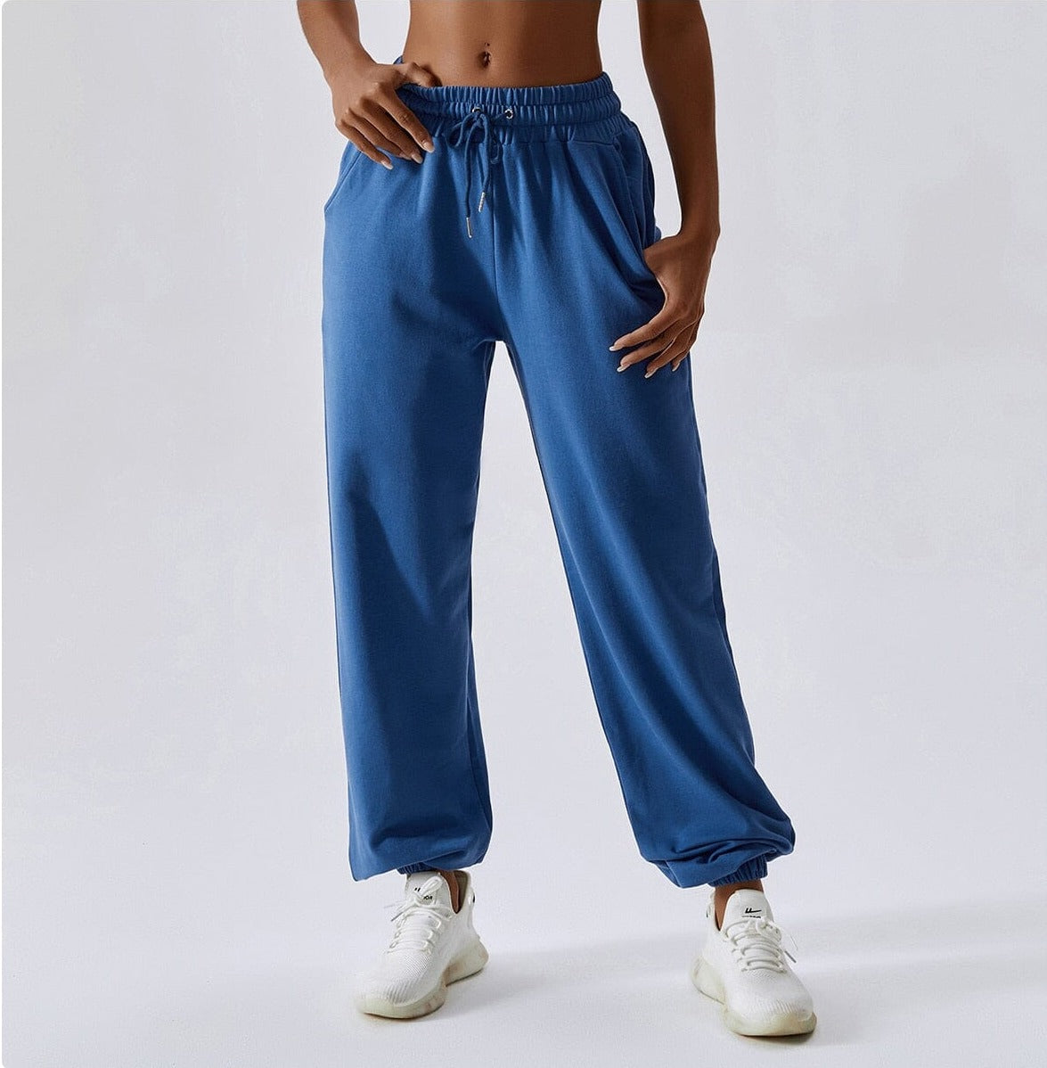 Drawstring Loose Sweatpants Home Truetights Night Sky Blue S 