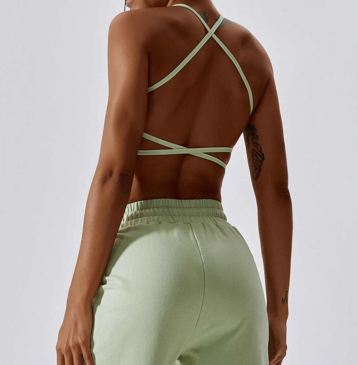 Cross-Back Halter Bra Home Truetights 