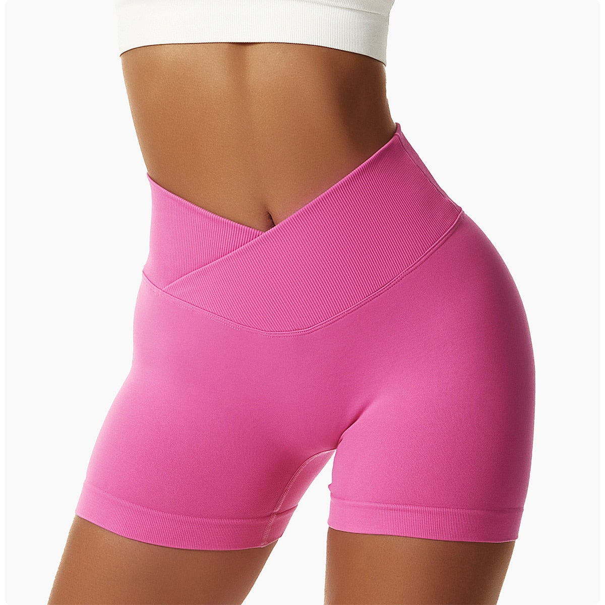 Poplin Hip Lifting Shorts Activewear Truetights Rose Red XS 