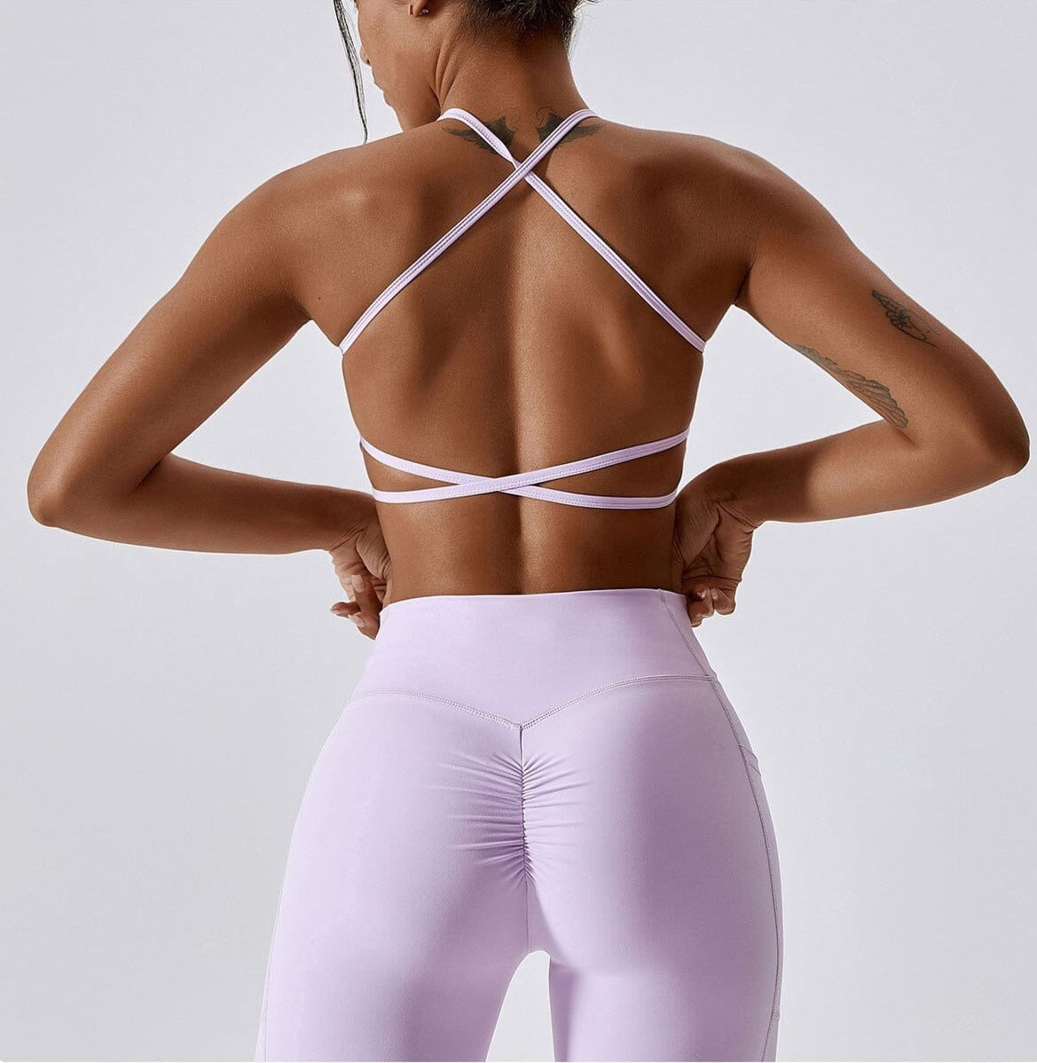 Cross-Back Halter Bra Home Truetights 