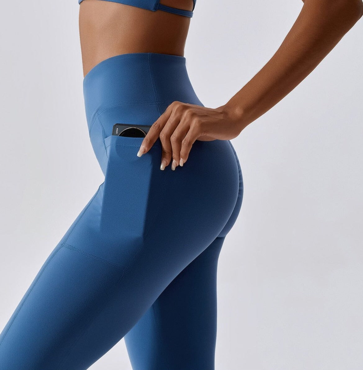 Blue discount running leggings